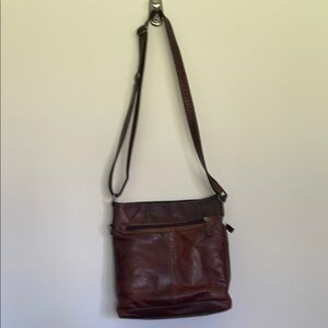 Men's Brown Leather Crossbody Bag